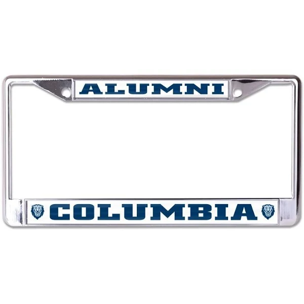 Columbia University Alumni Chrome License Plate Frame