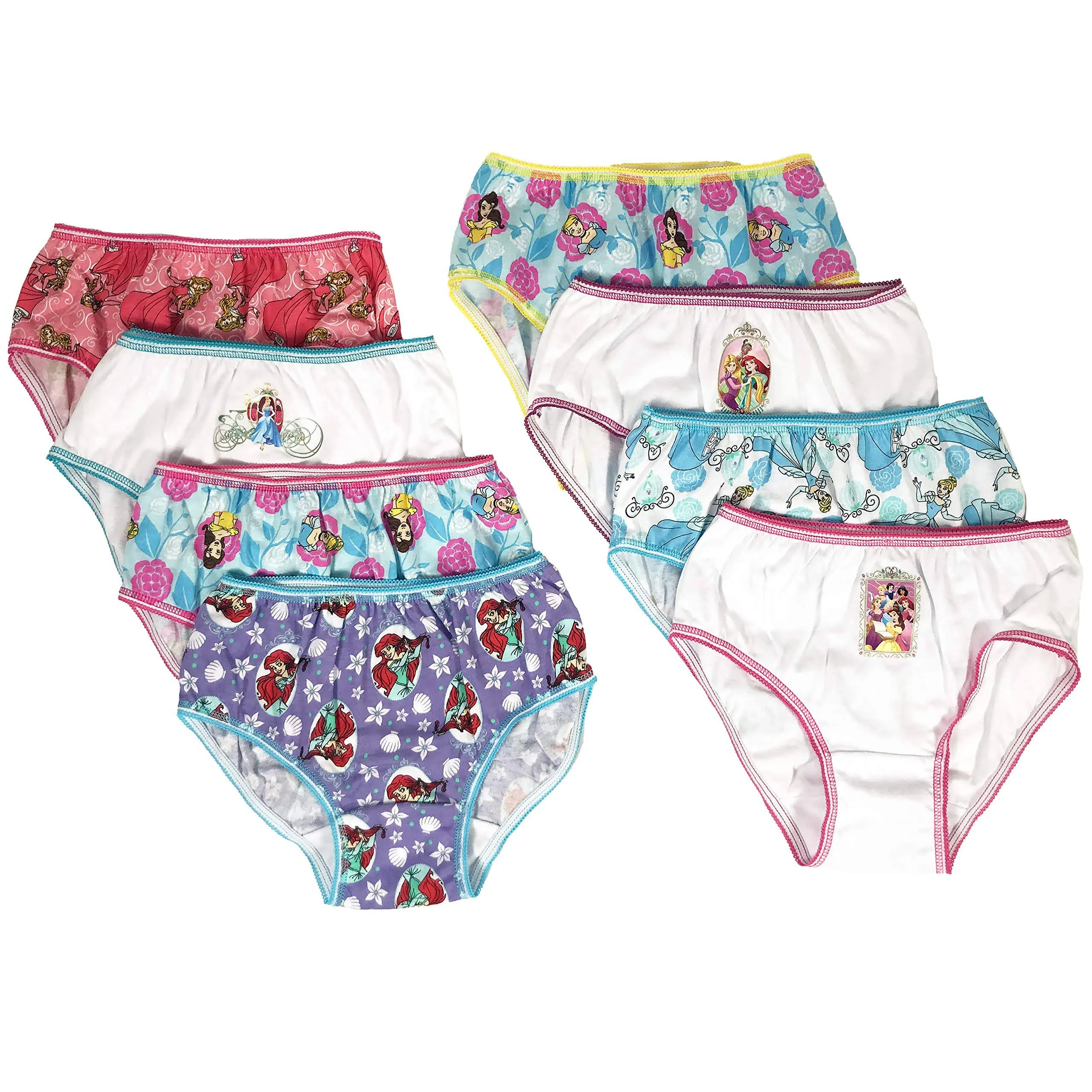 Peppa Pig Girls Panties Underwear - 8-Pack Toddler/Little Kid/Big Kid Size Briefs