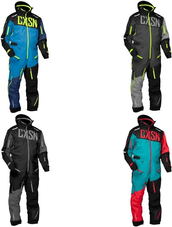 Castle X Men's Freedom G3 Monosuit (Charcoal/Silver/Hi-Vis - Large)