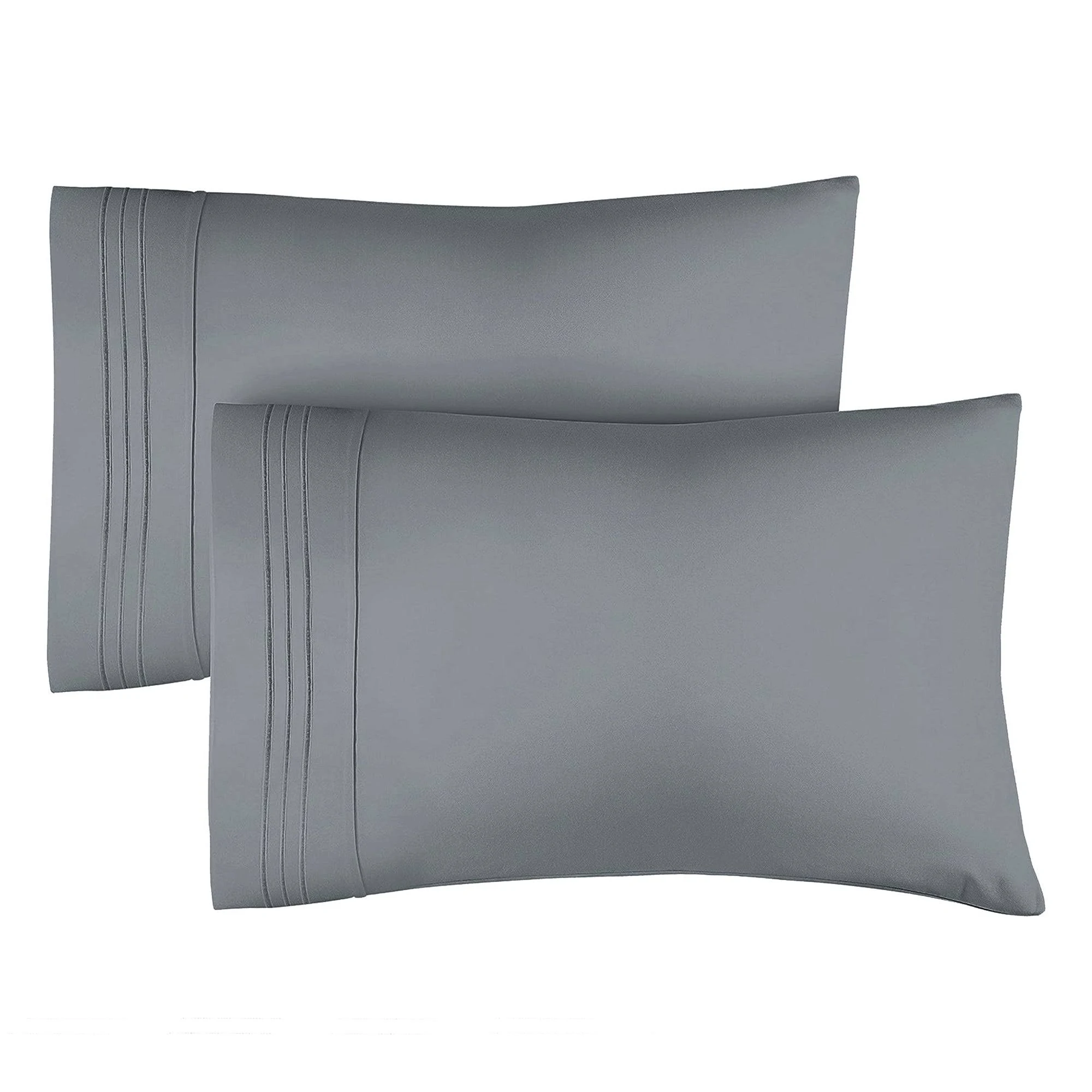 CGK Unlimited Soft Microfiber Pillowcase Set of 2 - Queen - Steel Blue