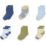 Touched By Nature Organic Cotton Socks, 6-Pack, White