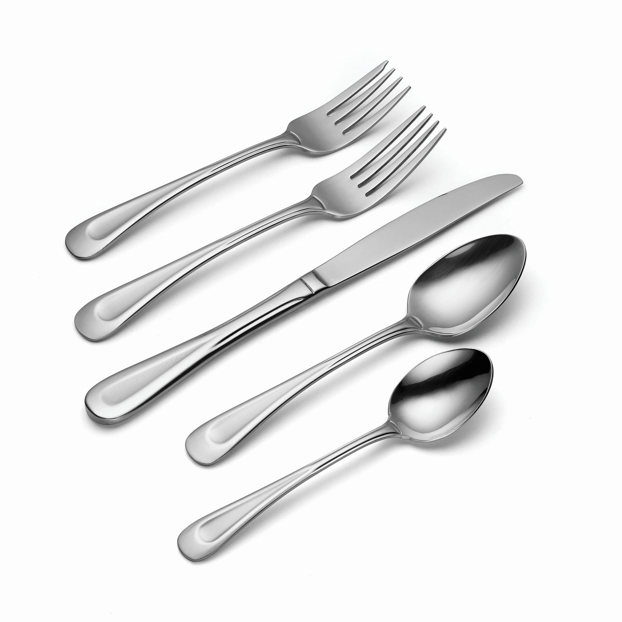 Satin Sand Dune 45 Piece Everyday Flatware Set, Service for 8