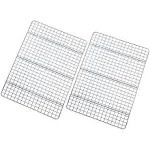 Checkered Chef Cooling Rack Baking Rack Twin Set. Stainless Steel Oven and Dishwasher Safe Wire Rack. Fits Half Sheet Cookie Pan