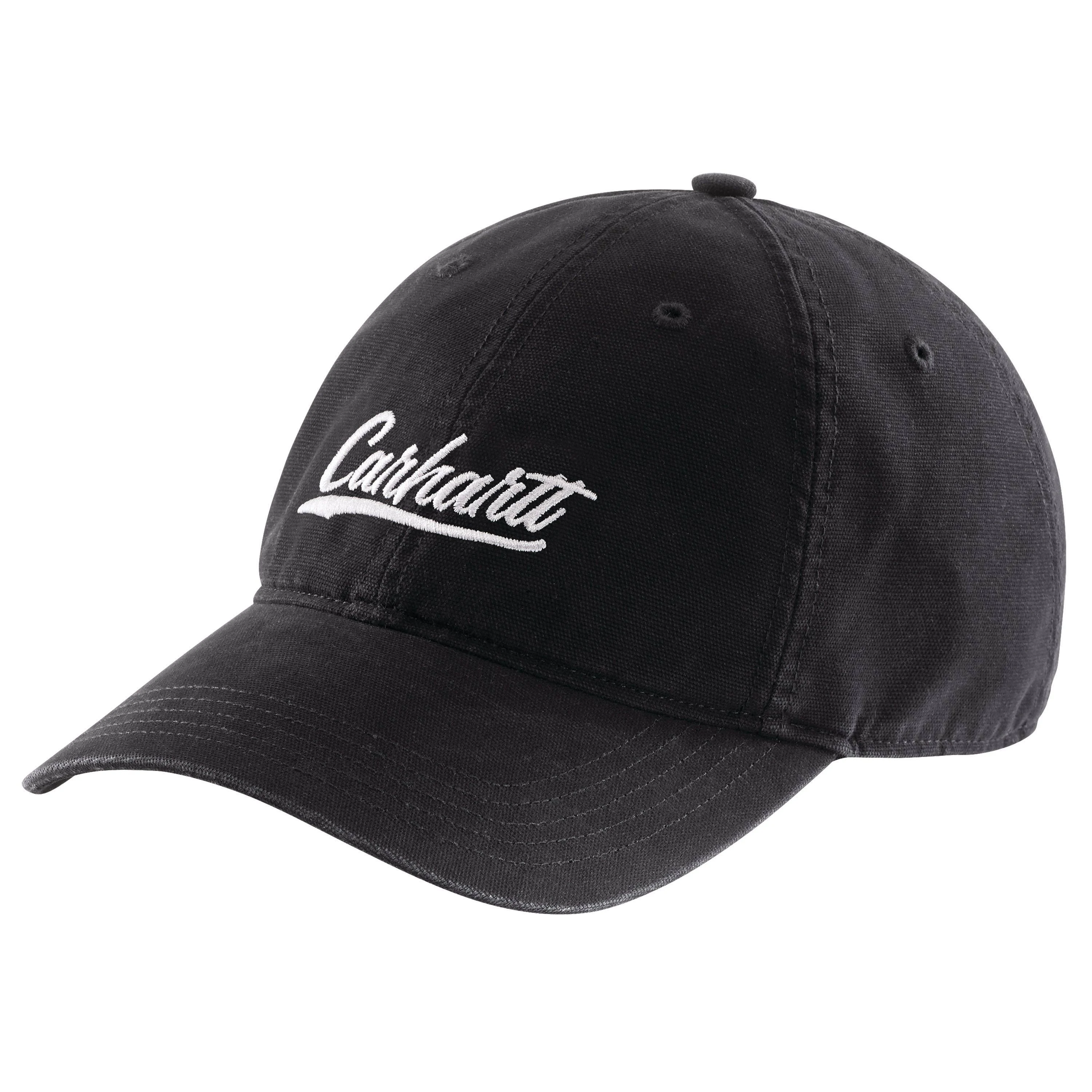 Carhartt Women's Canvas Script Graphic Cap, Black, N/A - 105247-N04 | Blain's Farm & Fleet