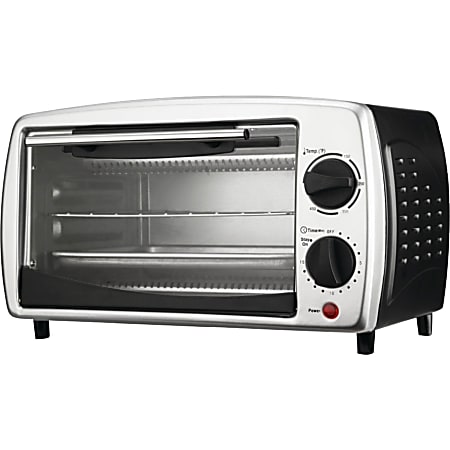 Brentwood 4 Slice 9 Liter Toaster Oven Broiler, Black | Staples