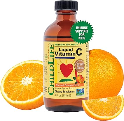 Childlife Liquid Vitamin C 4 Fl OZ (118ml) Orange Geschmack, Immunsystem Stütze