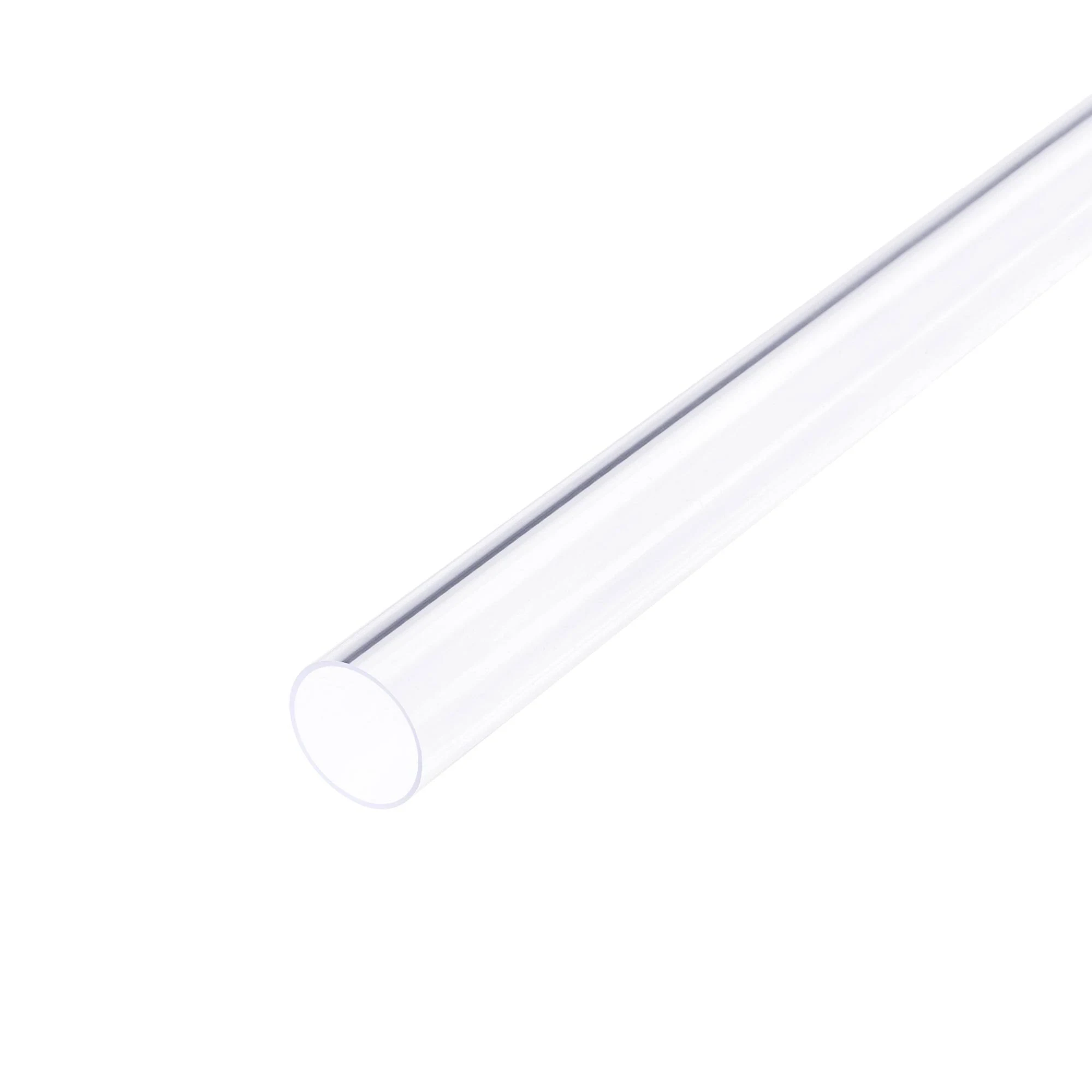 uxcell Clear Rigid PVC Pipe 19/32"(15mm) ID x 5/8"(16mm) x 1.3ft Round Tube Tubing