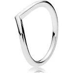 Pandora Sterling Silver Shining Wishbone Ring