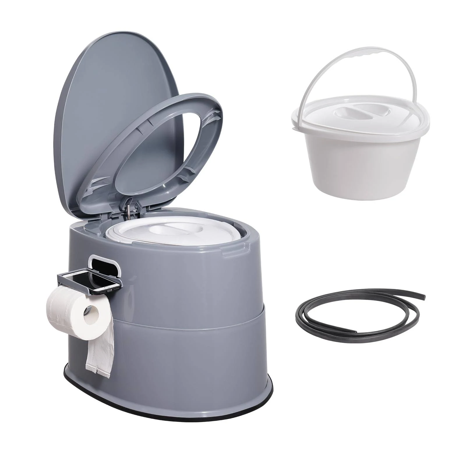 VEVOR MTSBXSMT300BBWUTFV0 Portable Toilet for Camping