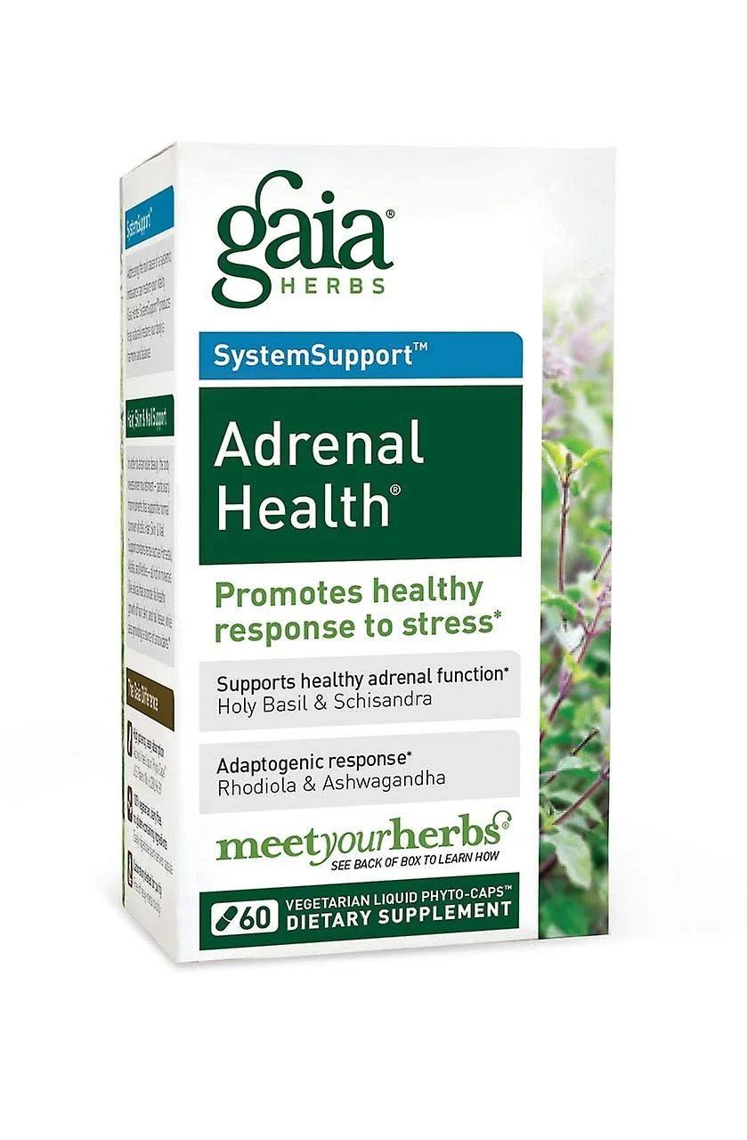 Gaia herbs adrenal health daily support 60 count