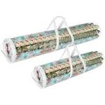 Elf Stor Christmas Wrapping Paper Wrap Storage Bag Set 40" & 31"