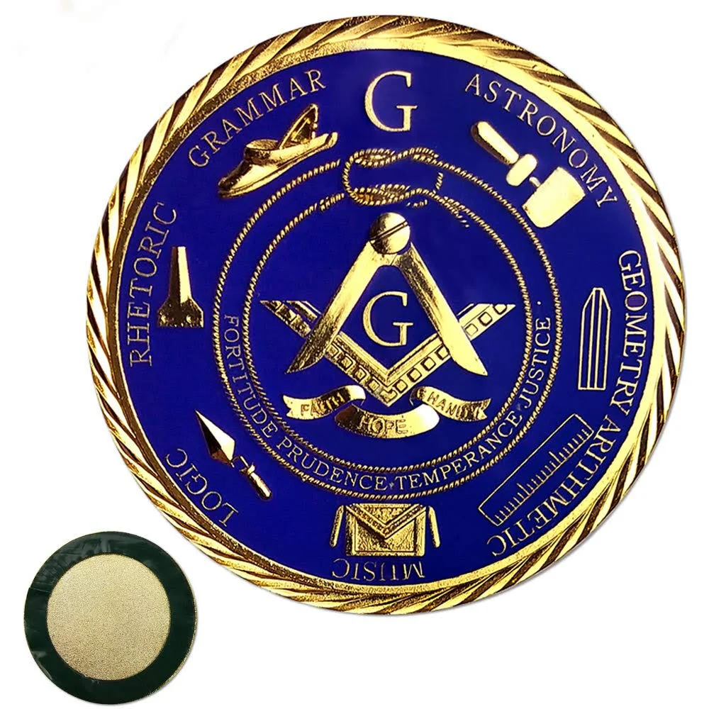 Master Mason Masonic Car Emblem Freemason Blue Lodge Auto Decal