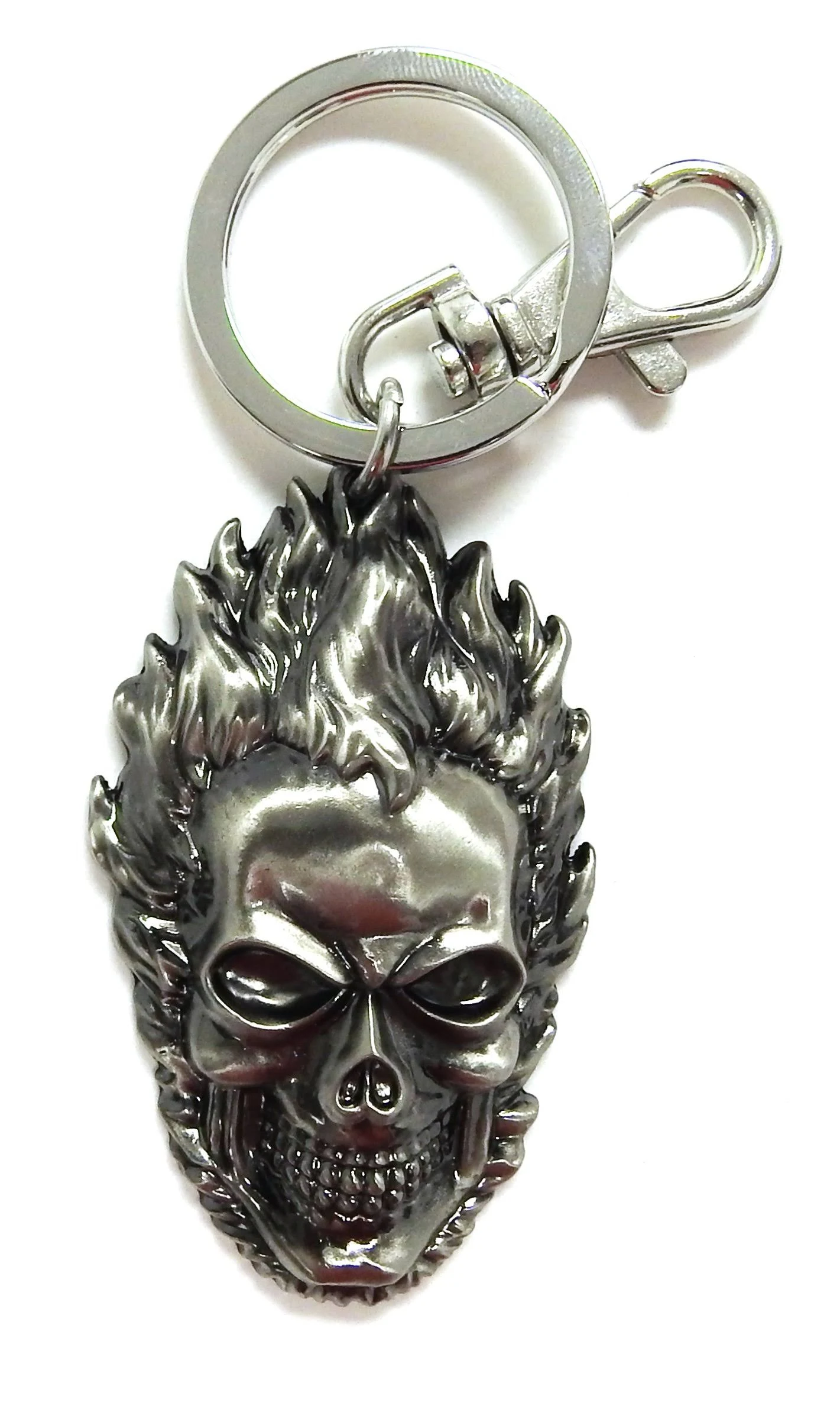 Ghost Rider Marvel Excellent Fine Pewter Keychain / Fob NEW Beauty