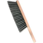 OAKART Hand Brush Soft Bristle with Oiled Beech Wood Handle 14 Inch Long (Brown)