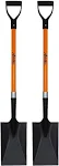 Ashman Spade Shovel (2 Pack) D Handle Grip, Durable Handle, Heavy Duty Premium Quality Multi-Purpose Spade Shovel