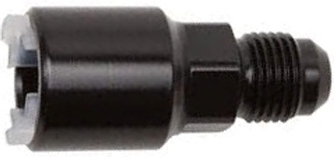 ICT Billet AN808-01B; Quick Connect Fitting 5/16&#034; to -6AN male, Blk for Chevy LS