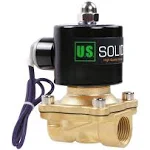 U.S. Solid 1/2&#039;&#039; Brass Electric Solenoid Valve 12V DC Normally Closed Air Water