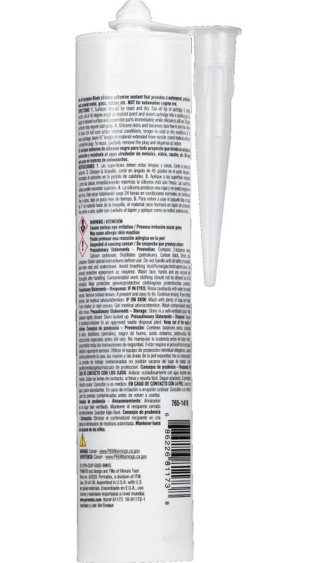 Permatex 81173-12PK Black Silicone Adhesive Sealant, 12.9 oz. (Pack of 12)