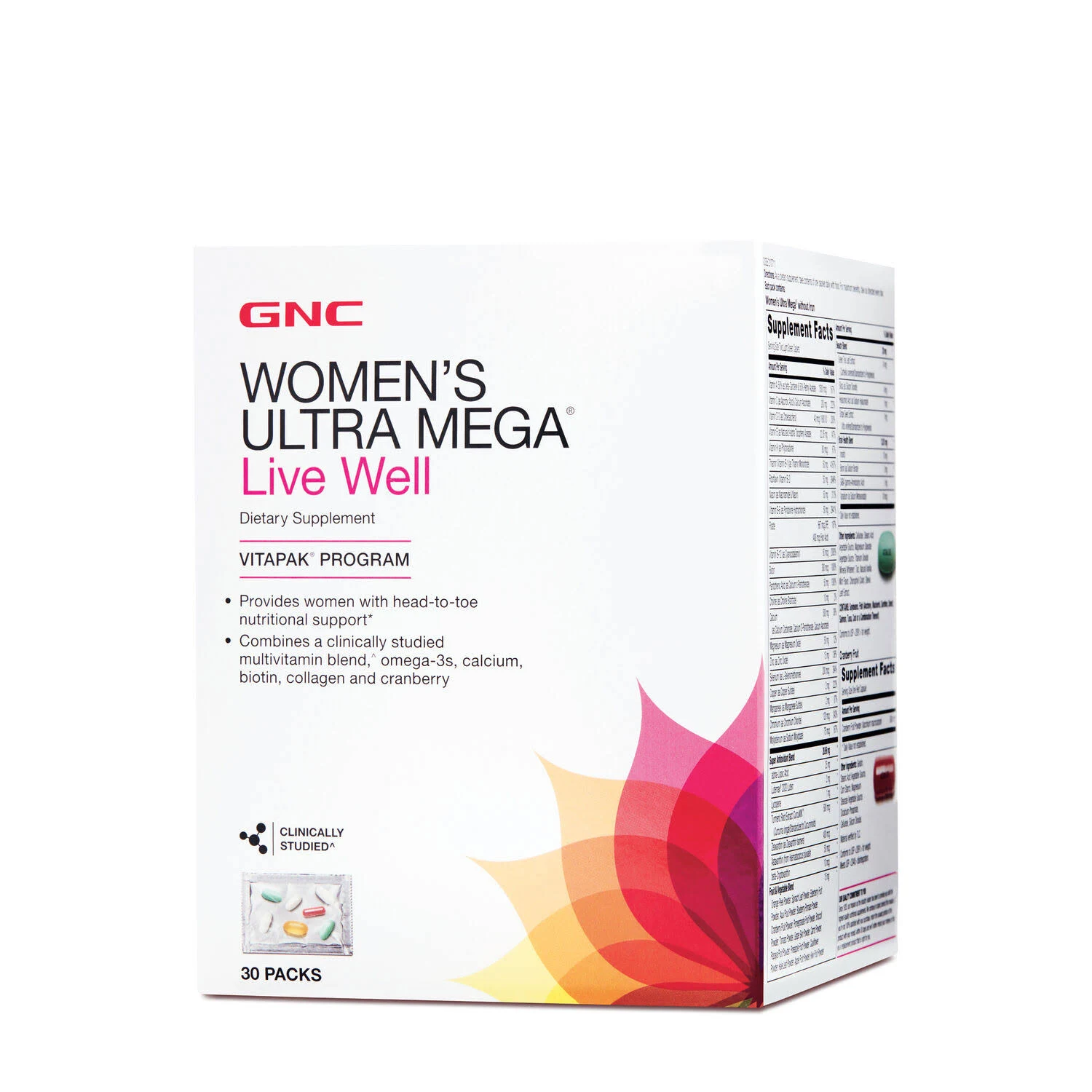 GNC Women's Ultra Mega Live Well Vitapak Program | GNC