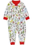 Dr. Seuss Grinch Cat in The Hat Infant Toddler Footless Sleeper Pajamas