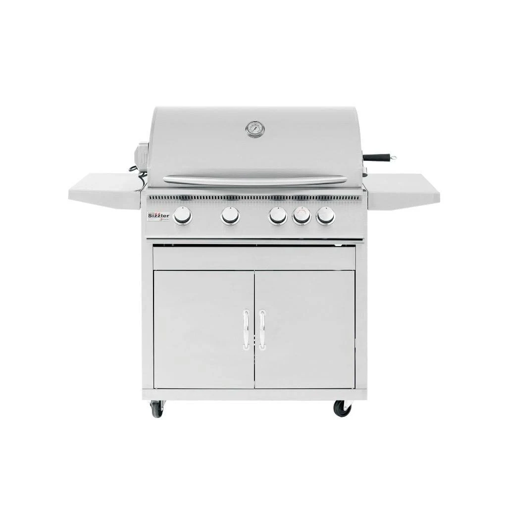 Summerset Sizzler Pro 32-Inch 4-Burner Built-In Propane Gas Grill With Rear Infrared Burner - SIZPRO32-LP