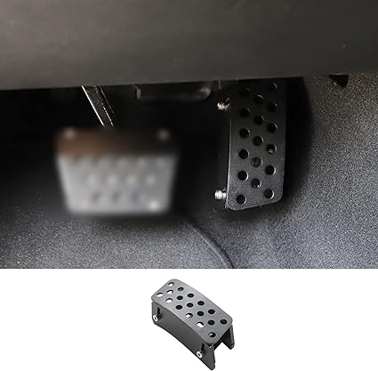 Anti-Slip Gas Pedal Extender Covers Foot Rest Pads for Jeep JK JL JT Accessories