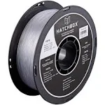 HATCHBOX PETG 3D Printer Filament, Dimensional Accuracy +/- 0.03 mm, 1 kg Spool, 1.75 mm (Transparent White)