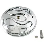 Wyatt Gatling Flame Air Cleaner Cover Insert for Harley Dyna Softail Touring