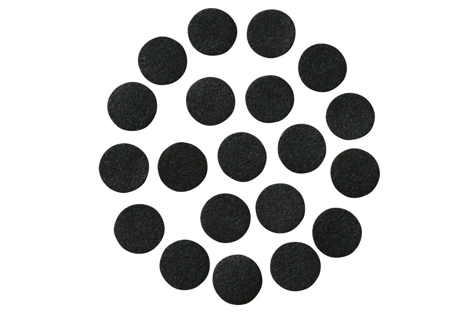 Black Adhesive Felt Circles: Variety of Sizes: ½”, ¾”, 1" or 1.5" Wide; Package Sizes for Wholesale Pricing, Die Cut Stickers ready to use for DIY Projects & Crafts (48 Count 1", Black)