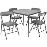 Flash Furniture Kids 5 Piece Folding Table and Chair Set