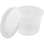 Karat FP-IMDC16-PP 16 oz 3.35"x 4.61"x 3" Deli Containers with Lids (Pack of 240)