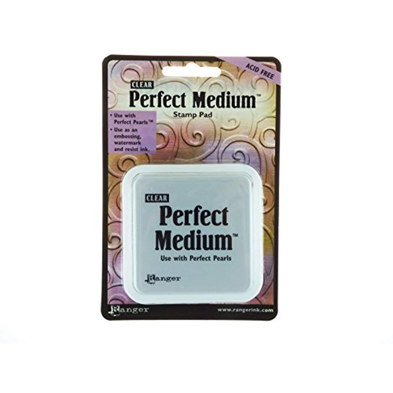 Ranger 16205-NB Perfect Medium Stamp Pad, Clear, 3 by 3-Inch