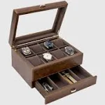 8 Slot Watch Box with Storage (Brown) | Tawbury Bayswater Collection