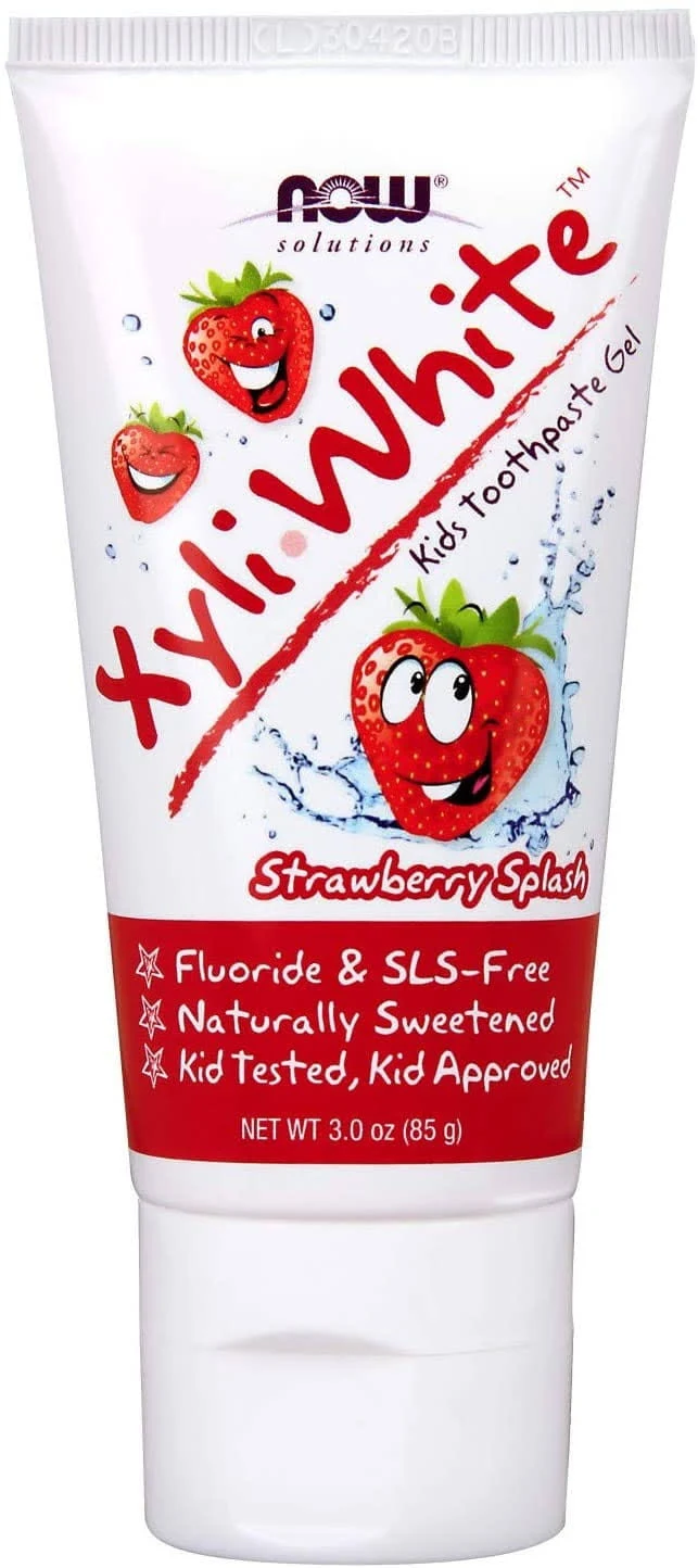 Now Foods Kids XyliWhite Strawberry Splash Toothpaste Gel 85 G