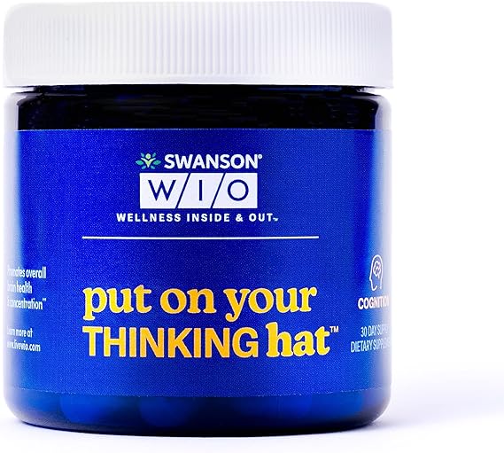 Swanson WIO Put on Your Thinking Hat Brain Health, Concentration, Better Focus,