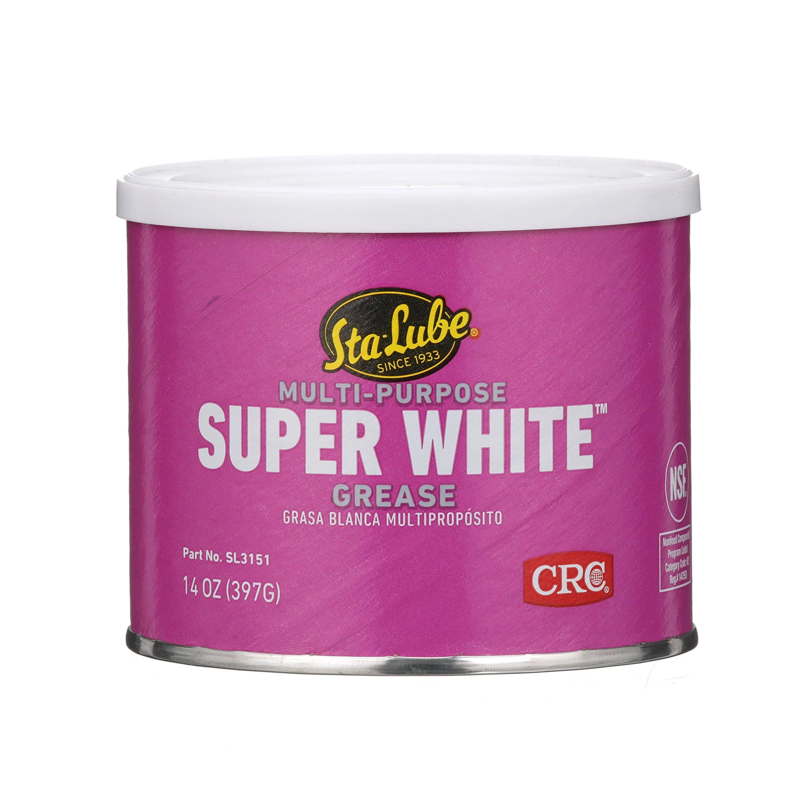 Crc SL3151 Super White™ Multi Purpose Lithium Grease, 14 Wt Oz