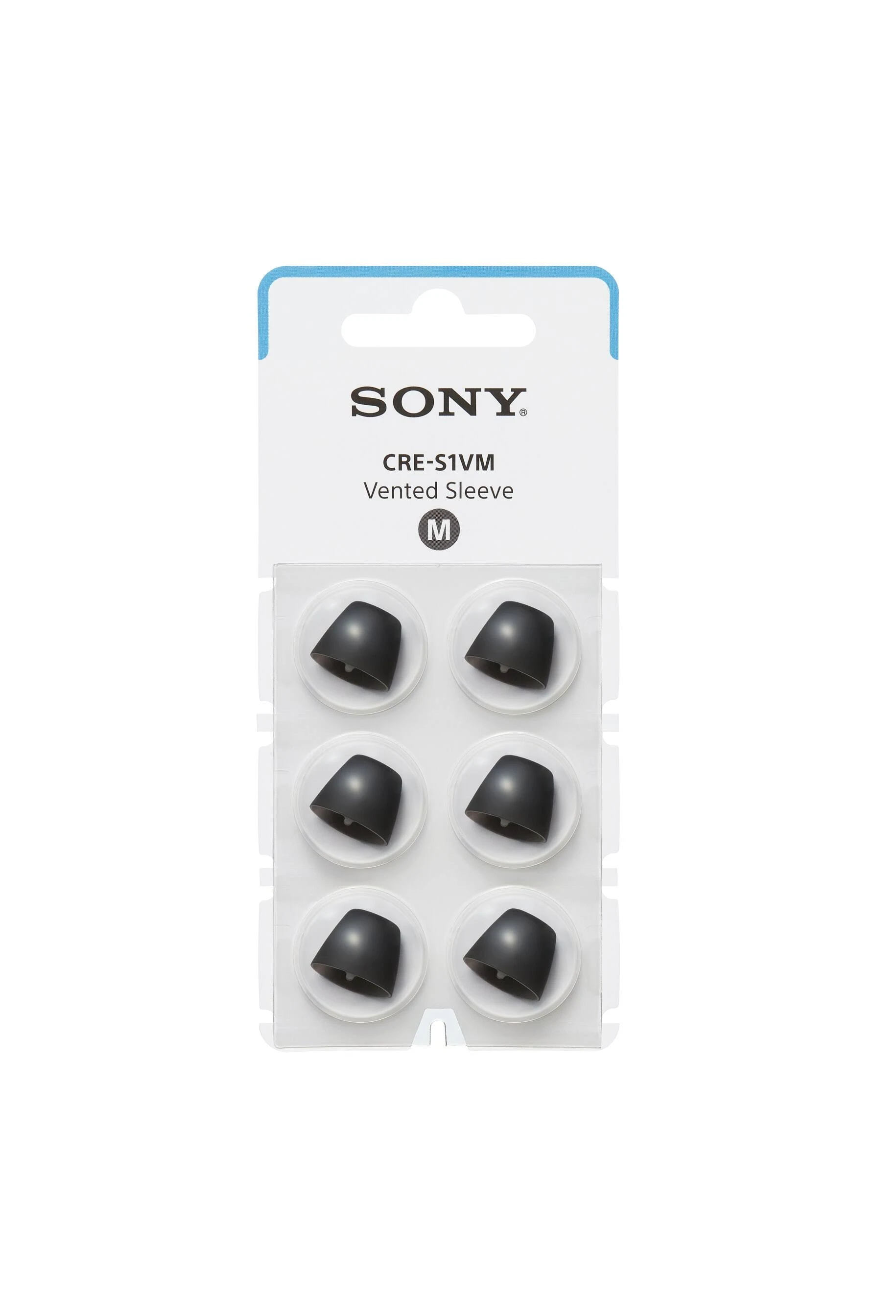 Sony - OTC Hearing Aid Vented Sleeve for CRE-C10 - Black