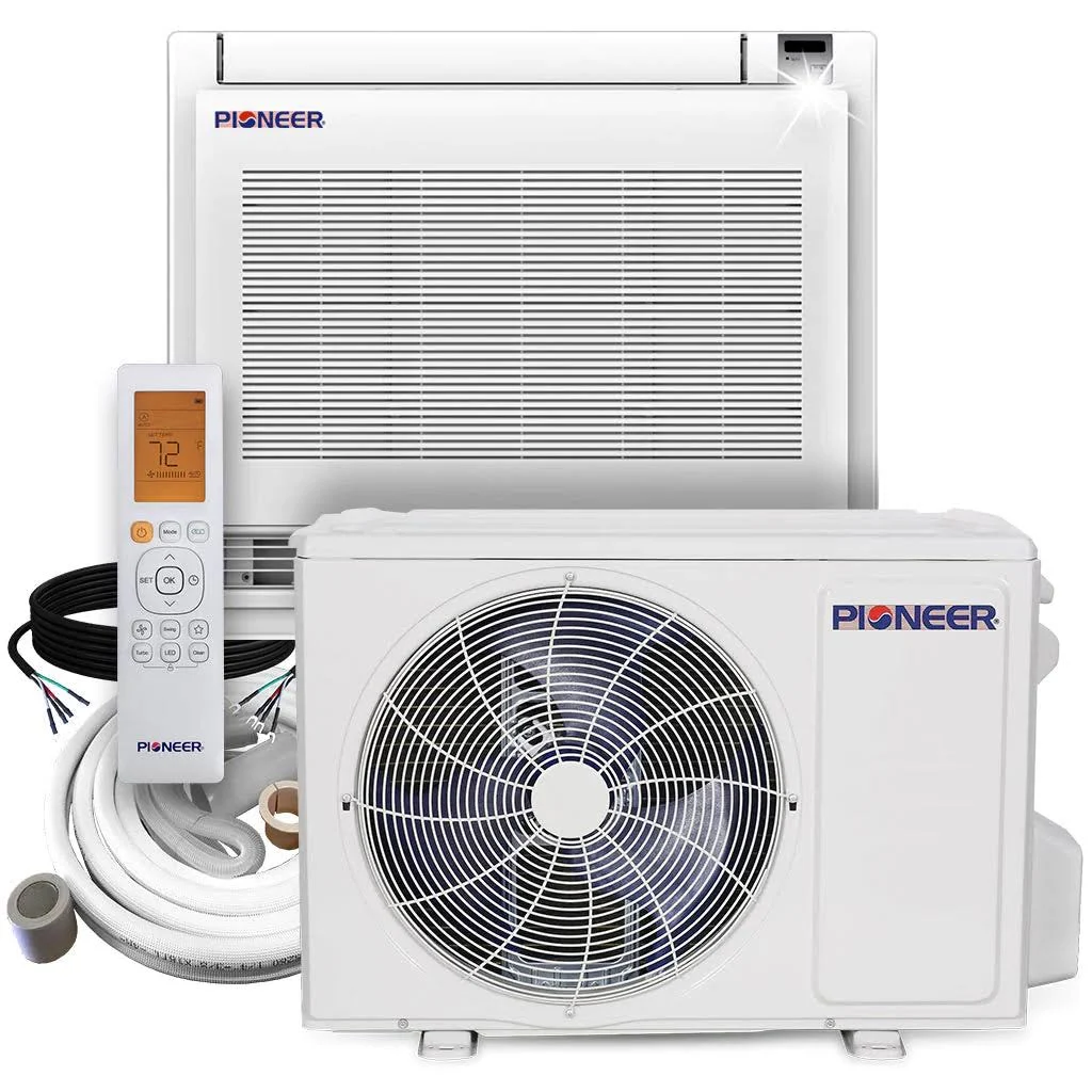 Pioneer | 12,000 BTU Ductless Floor Console DC Inverter Mini Split Heat Pump, 230 VAC, 20.5 SEER