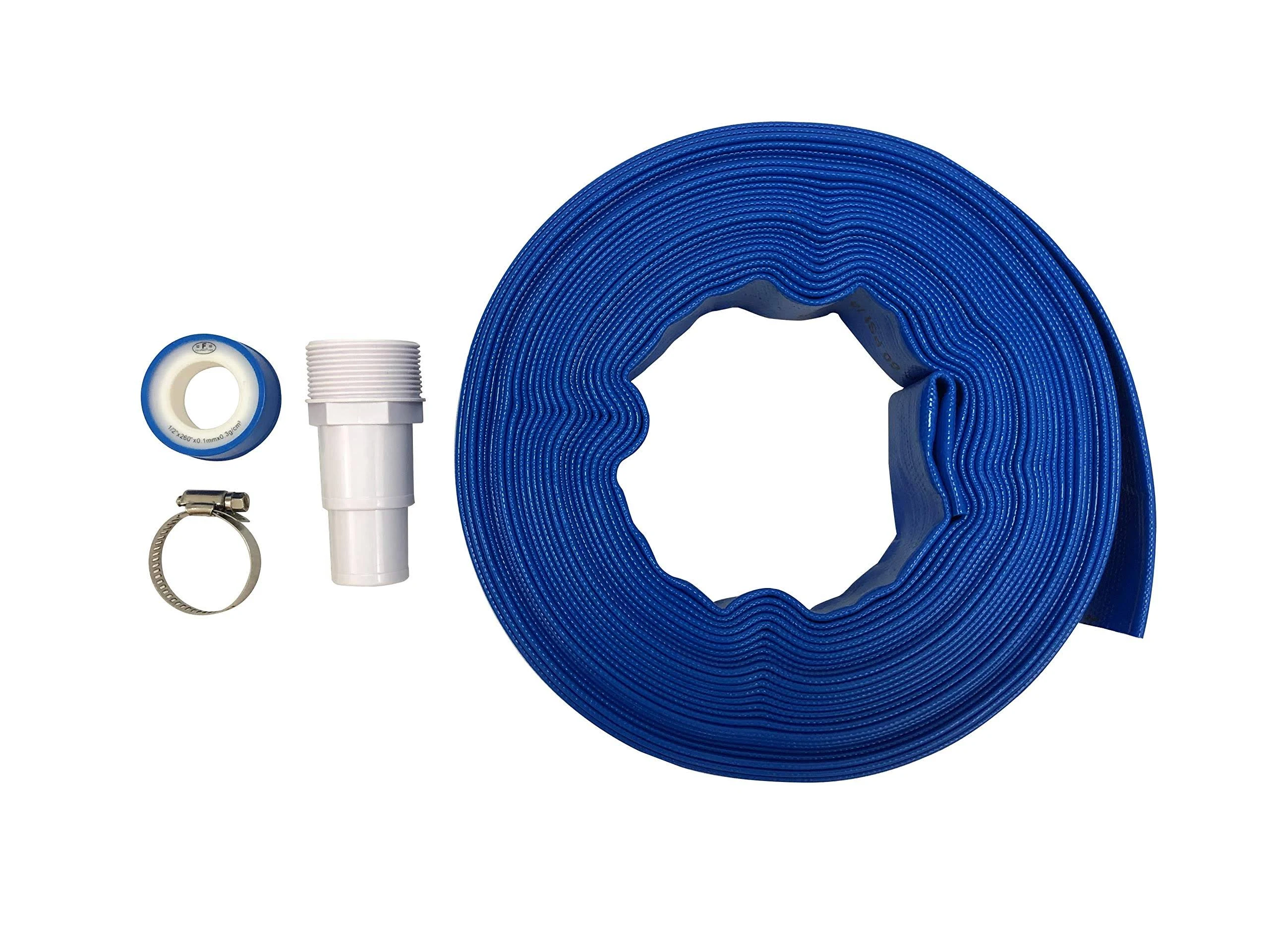 Fibropool Heavy Duty Backwash Hose Kit 1 1/2 inch includes adapter clamp and ...