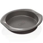 Ninja B30309 Foodi NeverStick Premium 9 inch Round Cake Pan, Nonstick, Oven Safe up to 500⁰F, Dishwasher Safe, Grey