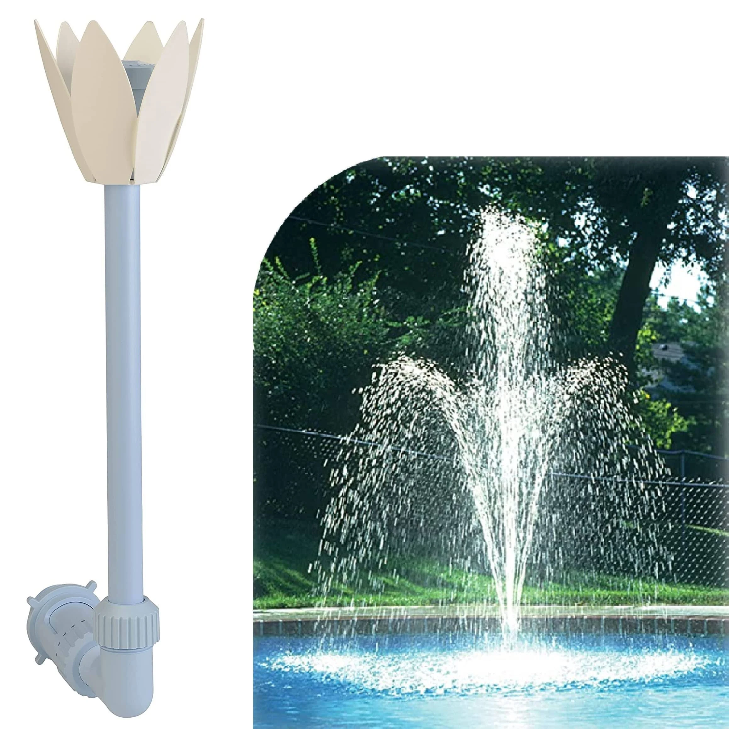 Flowerfall Double Tier Pool Fountain