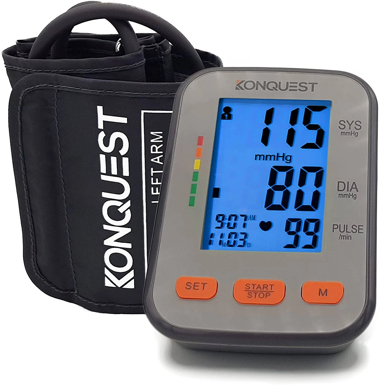 KBP-2704A Automatic Upper Arm Blood Pressure Monitor - Adjustable Bp Cuff - L...