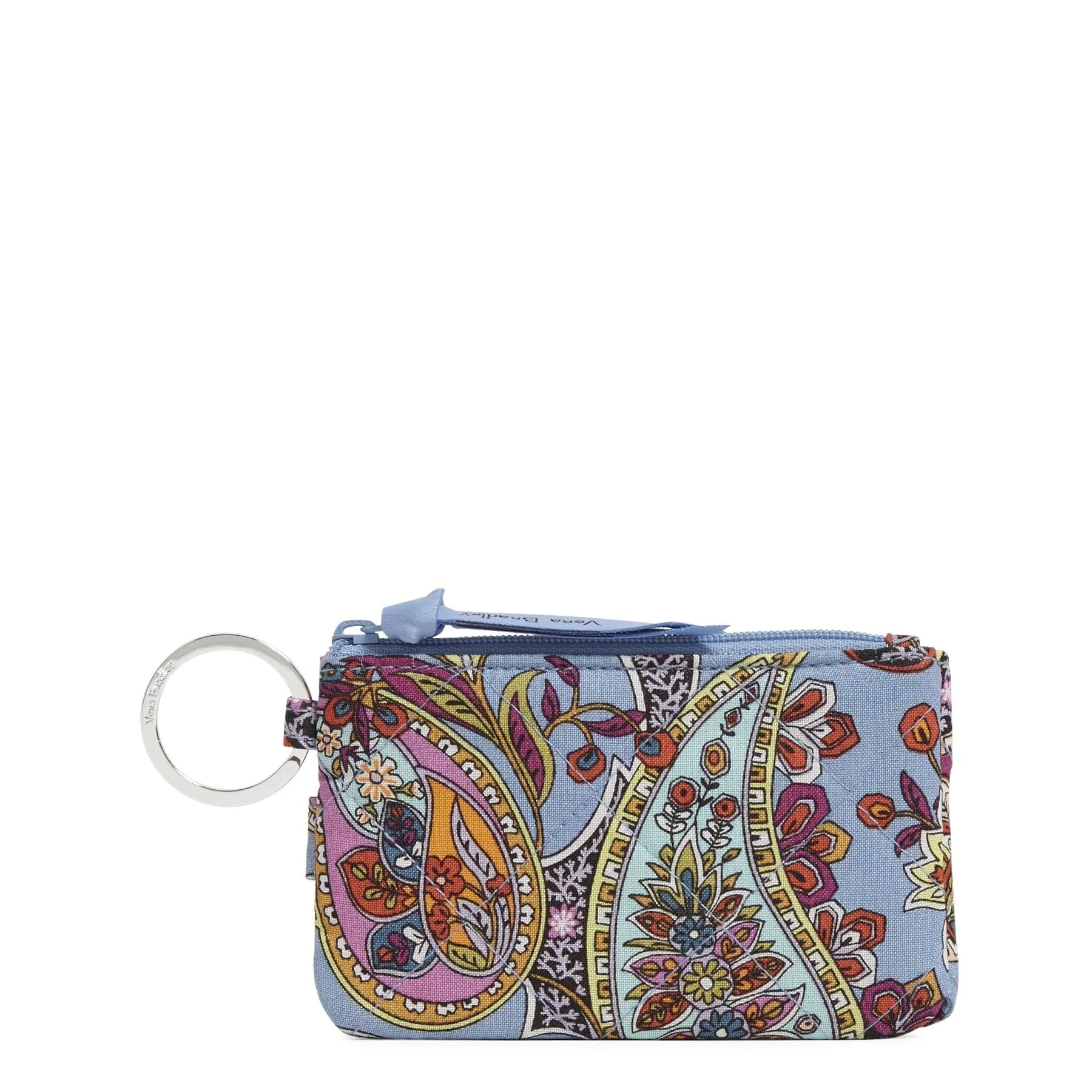 Vera Bradley Women's Cotton Deluxe Zip ID Case Wallet with RFID Protection