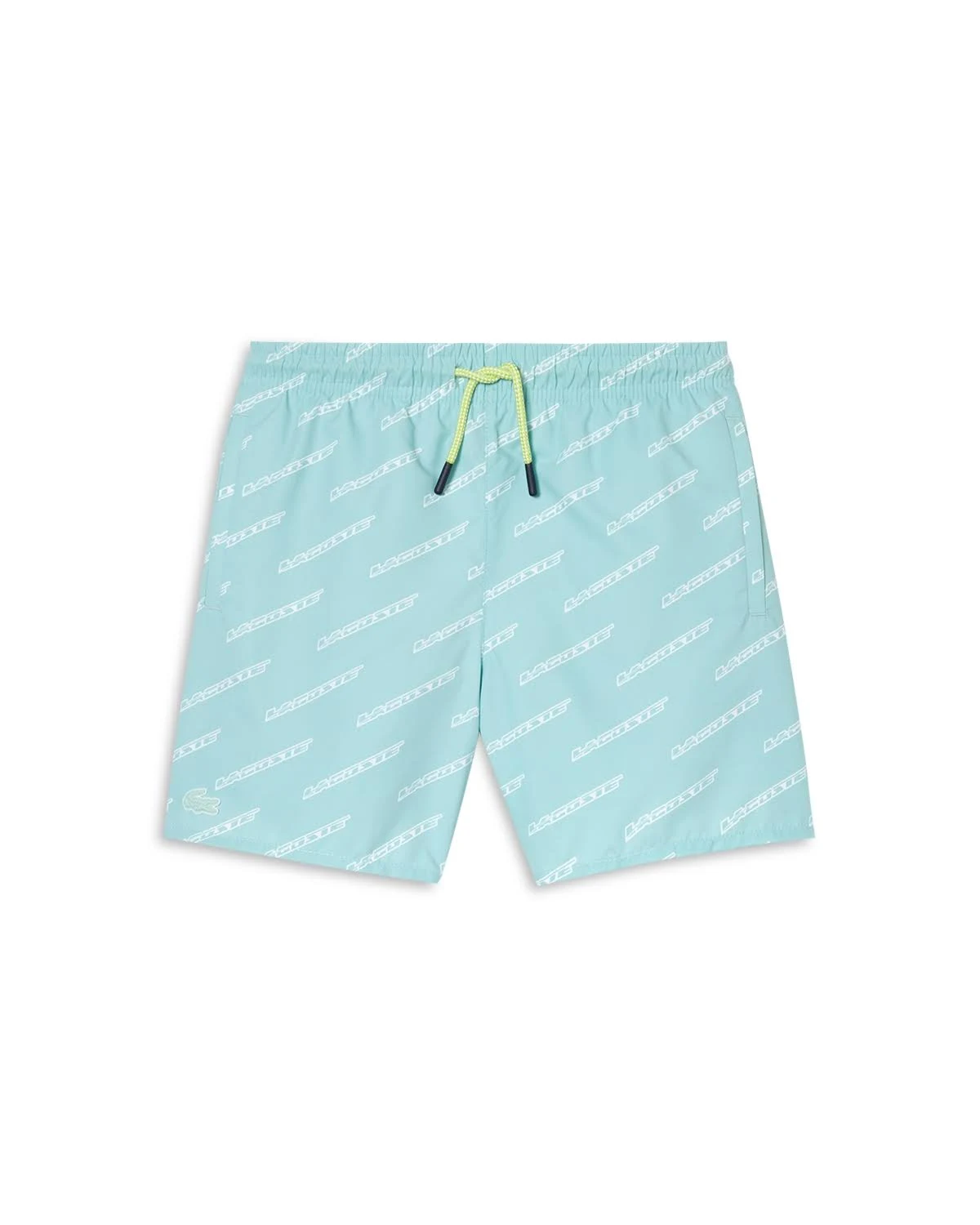 Lacoste Kids' Printed Recycled Polyester Swim Trunks