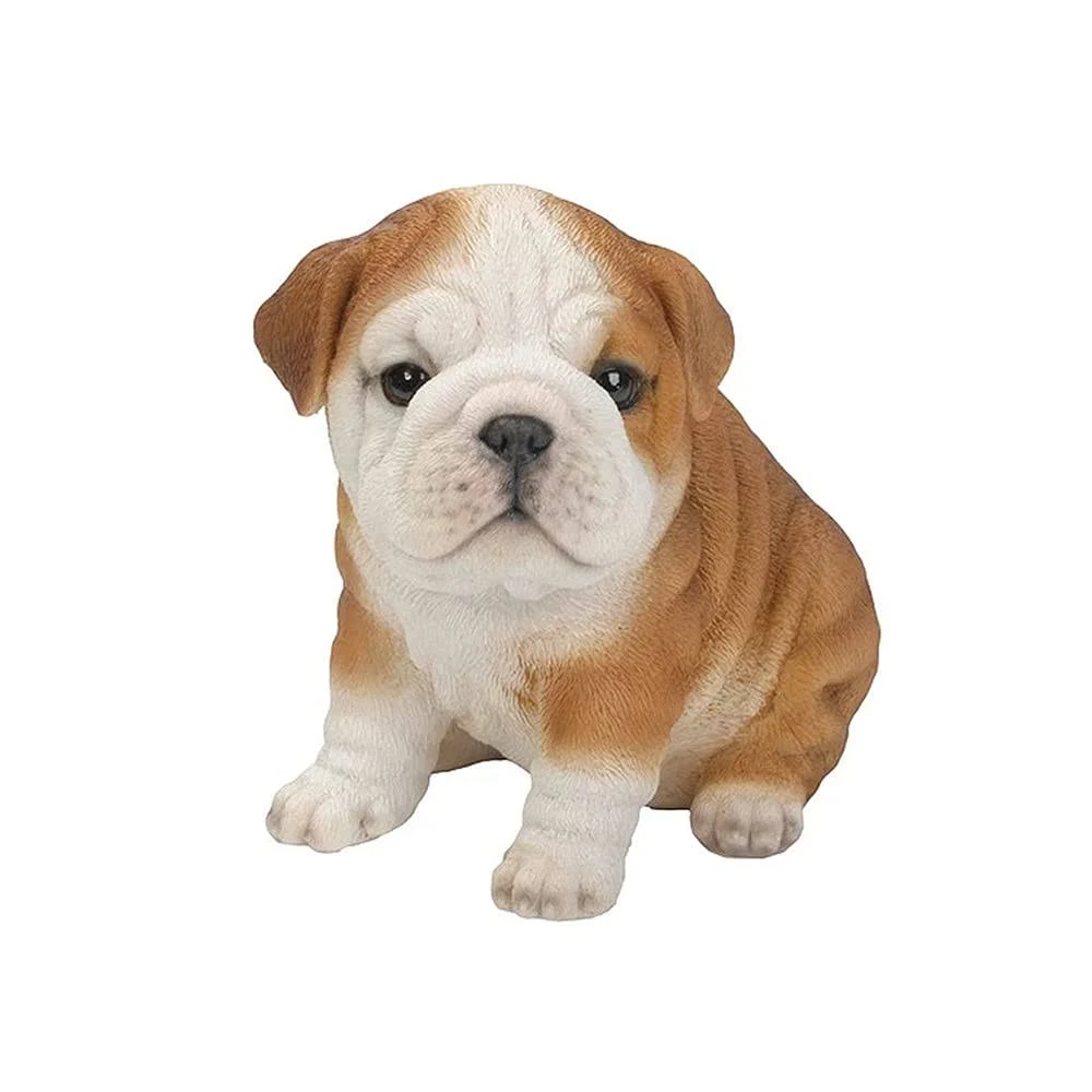 Hi Line Sitting Bulldog Puppy Figurine