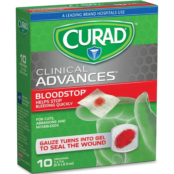 curad Blood Stop Gauze Packets