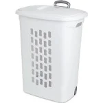 Sterilite Corporation Sterilite 208377 28.38 in. Ultra Wheeled Hamper White