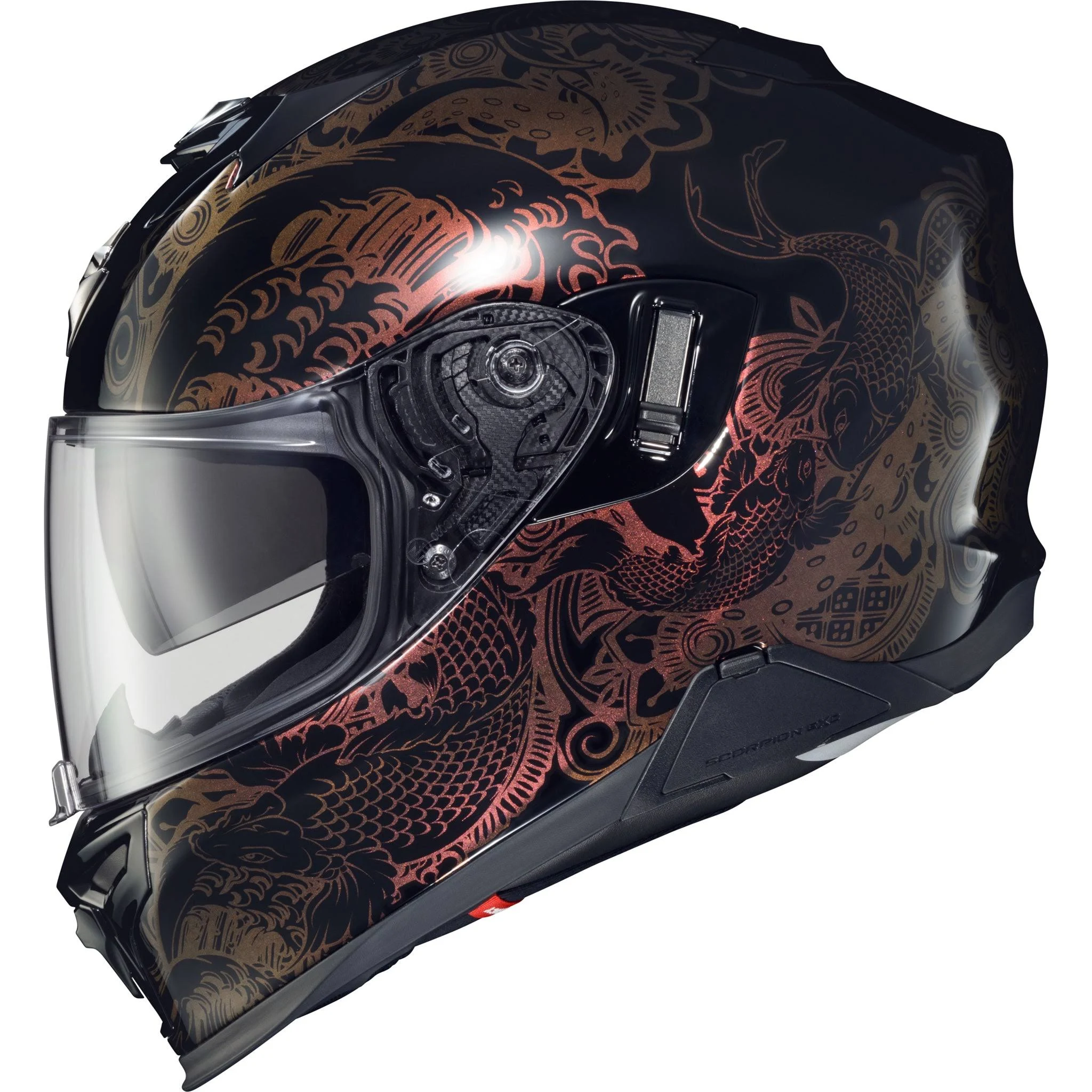 Scorpion EXO-T520 Full Face Motorcycle Helmet Nama-Sushi Black Chameleoon Xlarge