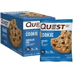 Quest Protein Cookie, Chocolate Chip - 12 pack, 2.08 oz cookies