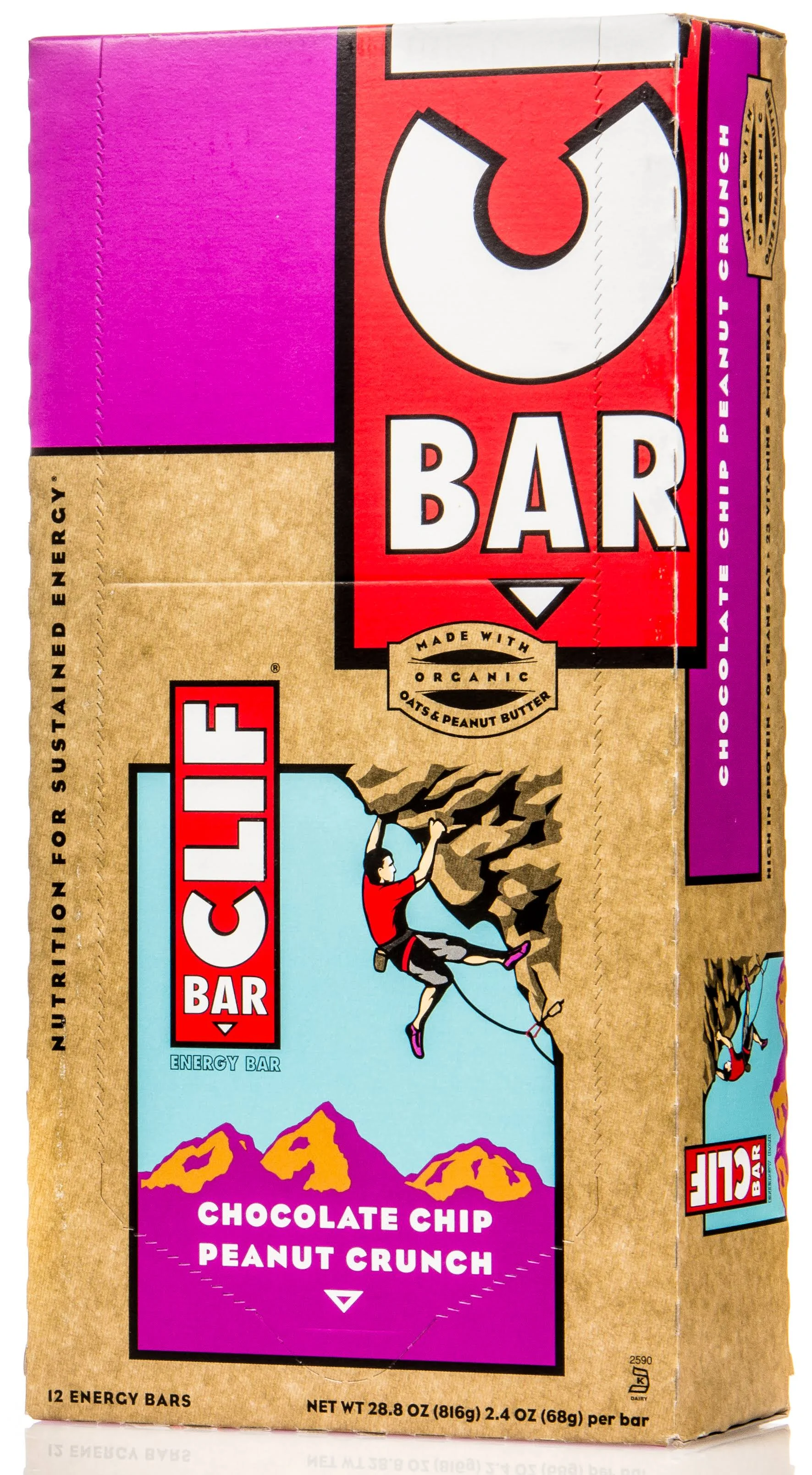 Clif Chocolate Chip Peanut Crunch Energy Bars